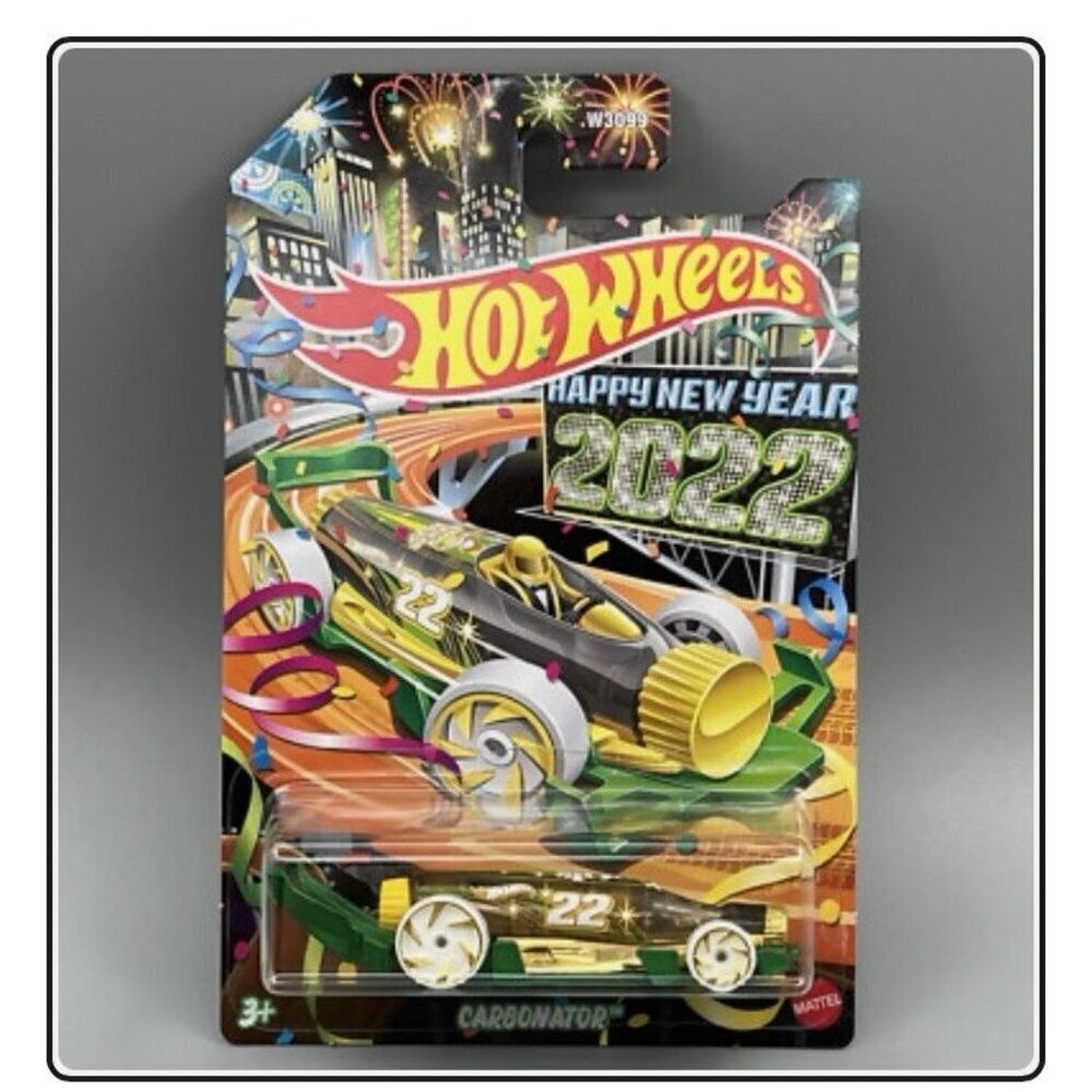 2021 HOT WHEELS HOLIDAY HAPPY NEW YEAR 2022 CARBONATOR 5/5